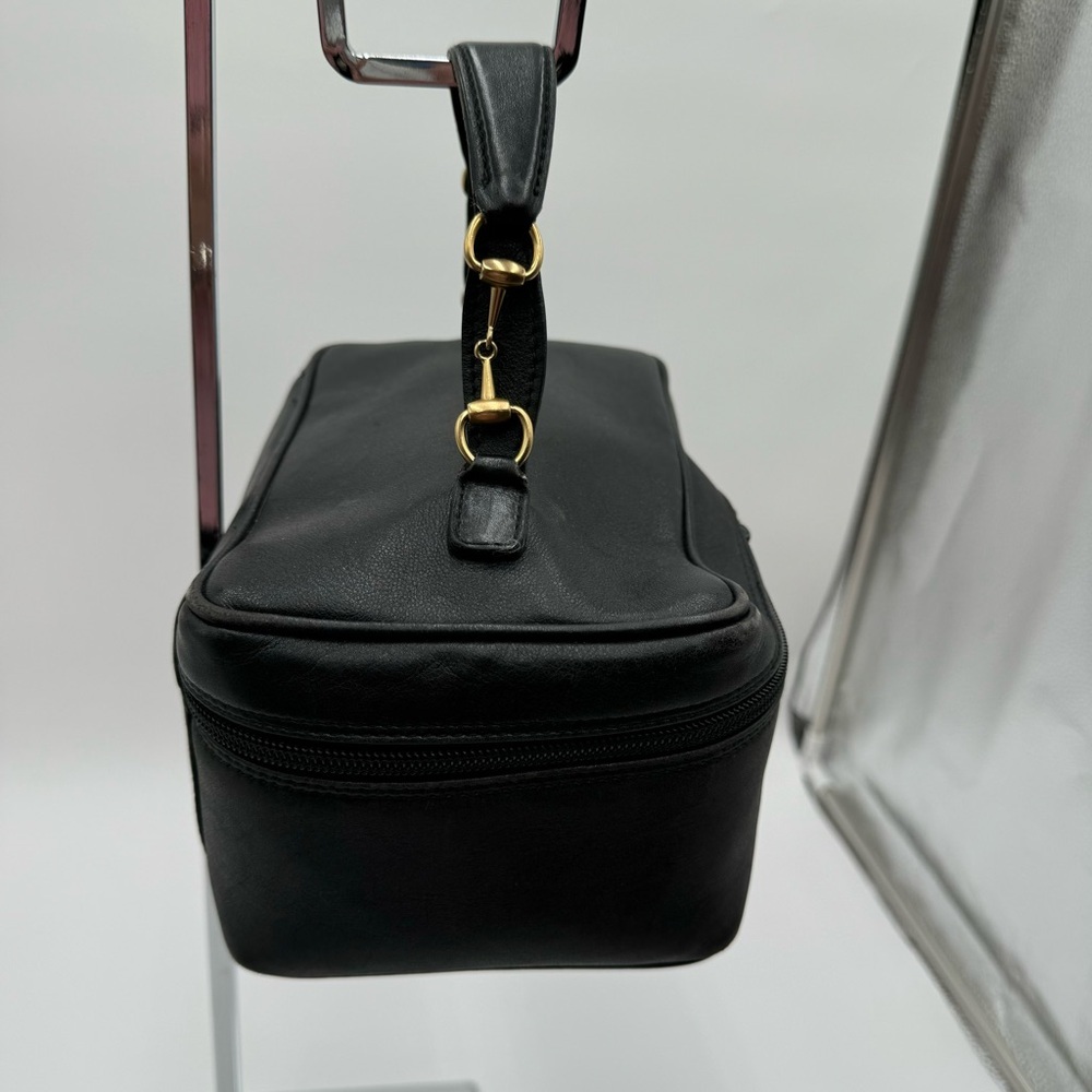 Gucci-Authentic- Vanity Pouch Leather Black - Picture 5 of 15